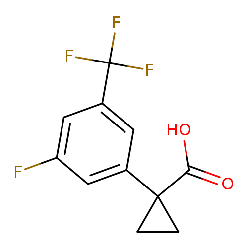 1-[3-fluoro-5-(trifluoromethyl)phenyl]cyclopropane-1-carboxylic acid