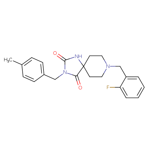 8-[(2-fluorophenyl)methyl]-3-[(4-methylphenyl)methyl]-1,3,8-triazaspiro[4.5]decane-2,4-dione