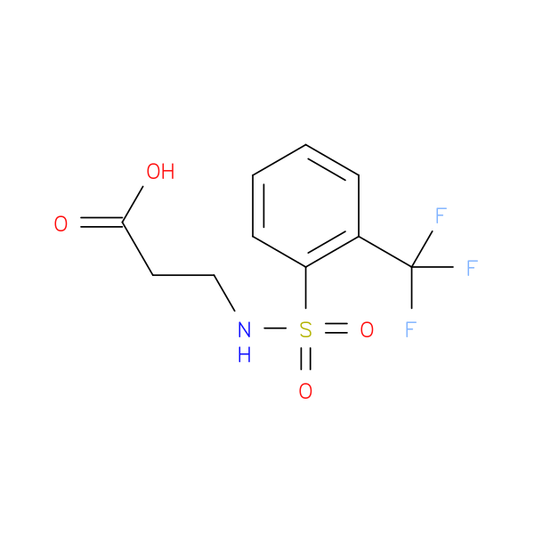 3-[2-(trifluoromethyl)benzenesulfonamido]propanoic acid