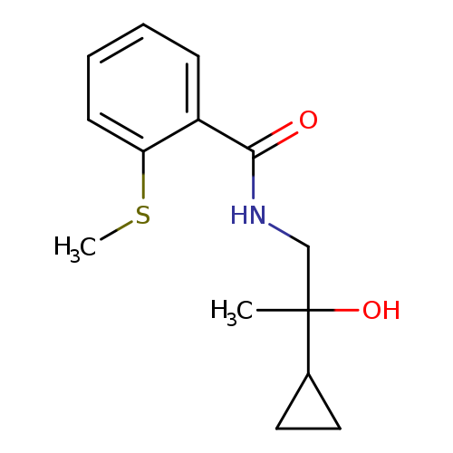 N-(2-cyclopropyl-2-hydroxypropyl)-2-(methylsulfanyl)benzamide