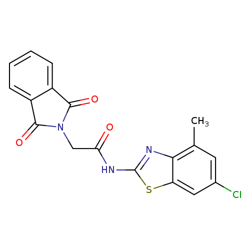 N-(6-chloro-4-methyl-1,3-benzothiazol-2-yl)-2-(1,3-dioxo-2,3-dihydro-1H-isoindol-2-yl)acetamide