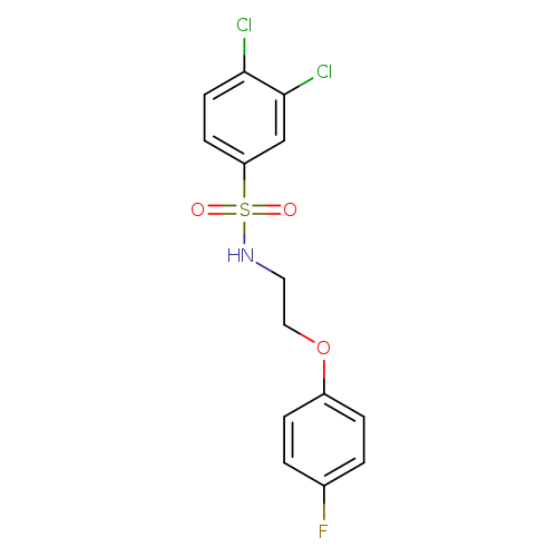 3,4-dichloro-N-[2-(4-fluorophenoxy)ethyl]benzene-1-sulfonamide