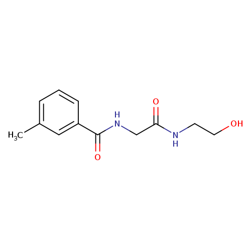 N-(2-hydroxyethyl)-2-[(3-methylphenyl)formamido]acetamide