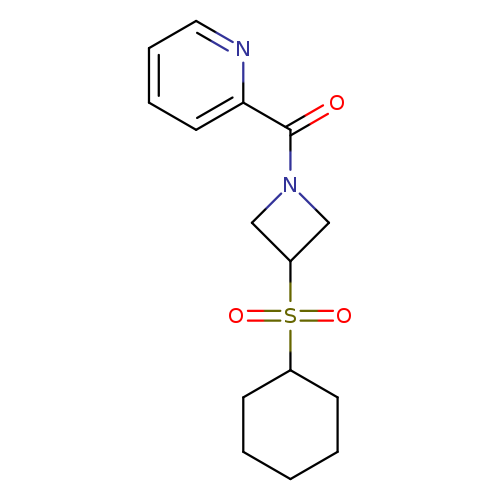 2-[3-(cyclohexanesulfonyl)azetidine-1-carbonyl]pyridine
