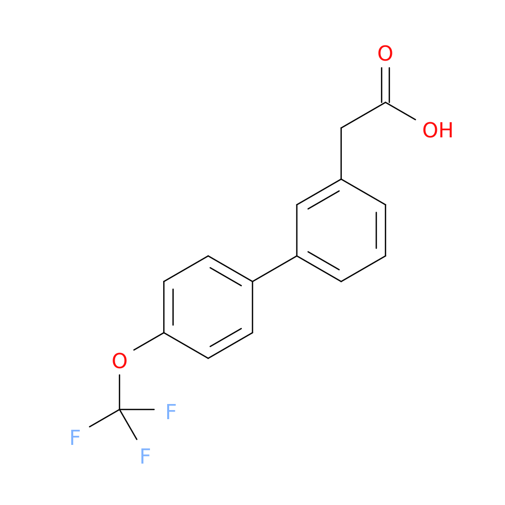 {3-[4-(Trifluoromethoxy)phenyl]phenyl}acetic acid