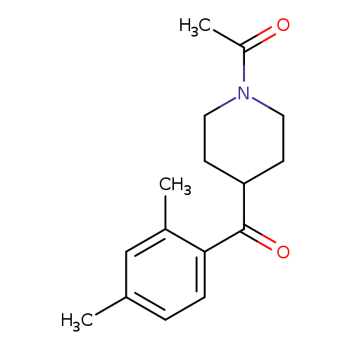 1-[4-(2,4-dimethylbenzoyl)piperidin-1-yl]ethan-1-one