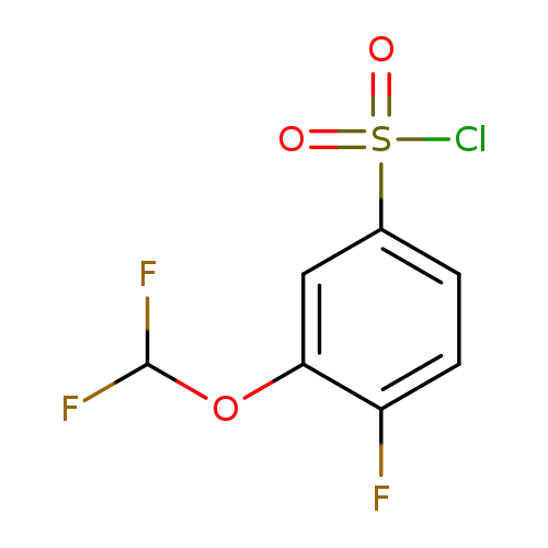 3-(difluoromethoxy)-4-fluorobenzene-1-sulfonyl chloride