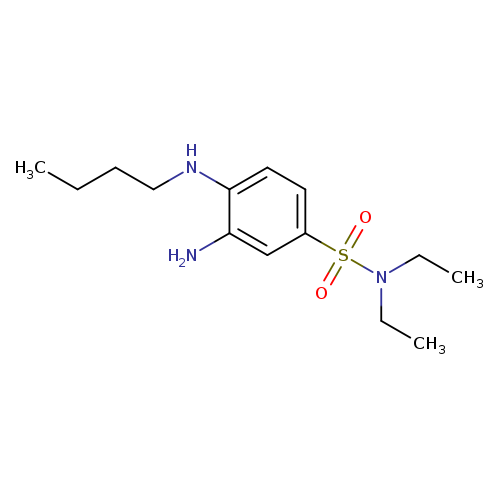 3-amino-4-(butylamino)-N,N-diethylbenzene-1-sulfonamide