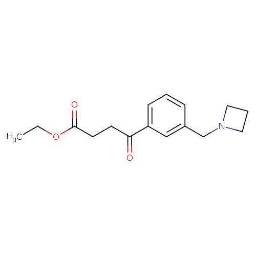 Ethyl 4-(3-(azetidin-1-ylmethyl)phenyl)-4-oxobutanoate