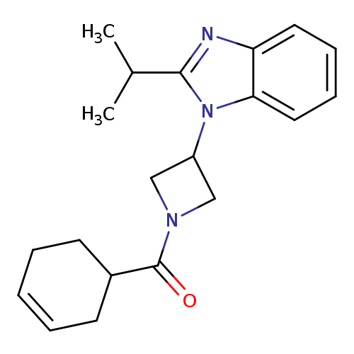 1-[1-(cyclohex-3-ene-1-carbonyl)azetidin-3-yl]-2-(propan-2-yl)-1H-1,3-benzodiazole