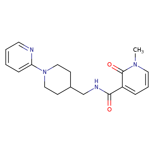 1-methyl-2-oxo-N-{[1-(pyridin-2-yl)piperidin-4-yl]methyl}-1,2-dihydropyridine-3-carboxamide