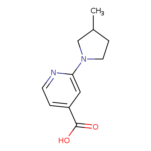 2-(3-methylpyrrolidin-1-yl)pyridine-4-carboxylic acid