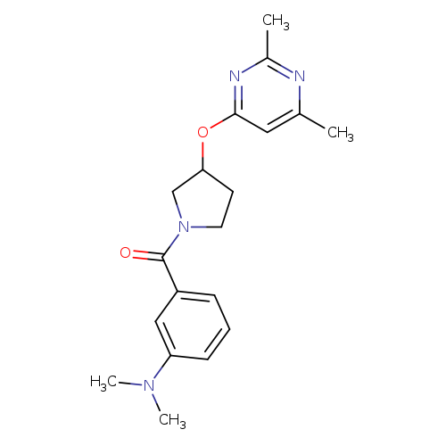 3-{3-[(2,6-dimethylpyrimidin-4-yl)oxy]pyrrolidine-1-carbonyl}-N,N-dimethylaniline