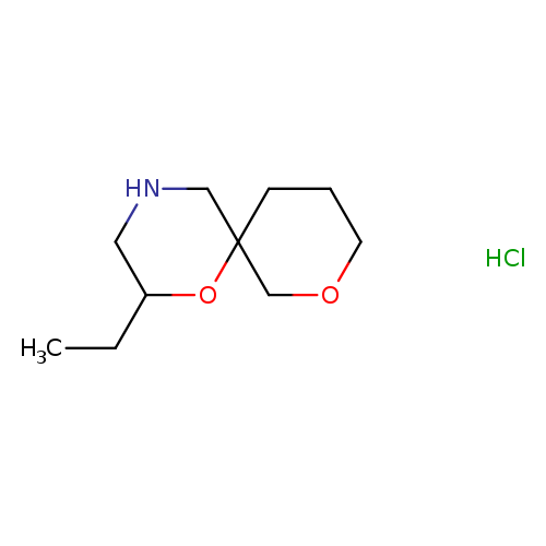 2-ethyl-1,8-dioxa-4-azaspiro[5.5]undecanehydrochloride,Mixtureofdiastereomers