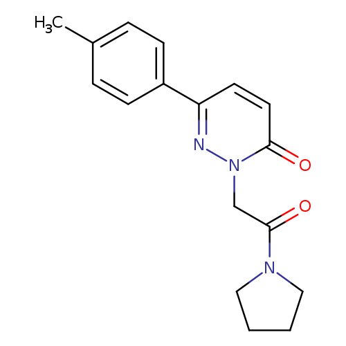 6-(4-methylphenyl)-2-[2-oxo-2-(pyrrolidin-1-yl)ethyl]-2,3-dihydropyridazin-3-one