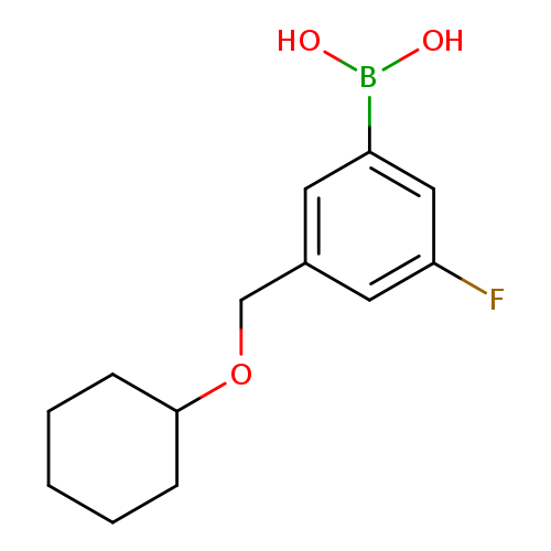 {3-[(cyclohexyloxy)methyl]-5-fluorophenyl}boronic acid