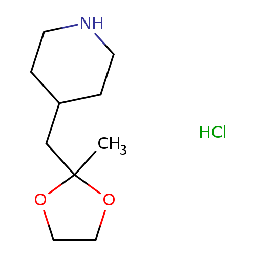 4-[(2-methyl-1,3-dioxolan-2-yl)methyl]piperidine hydrochloride