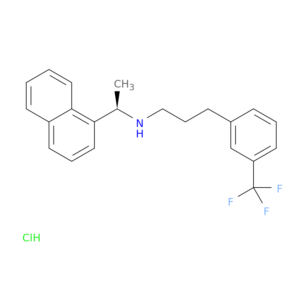 N-[(1R)-1-(1-Naphthyl)ethyl]-3-[3-(trifluoromethyl)phenyl]propan-1-amine hydrochloride