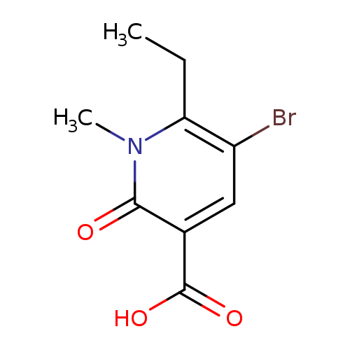 5-bromo-6-ethyl-1-methyl-2-oxo-1,2-dihydropyridine-3-carboxylic acid