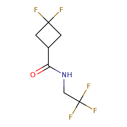 3,3-difluoro-N-(2,2,2-trifluoroethyl)cyclobutane-1-carboxamide