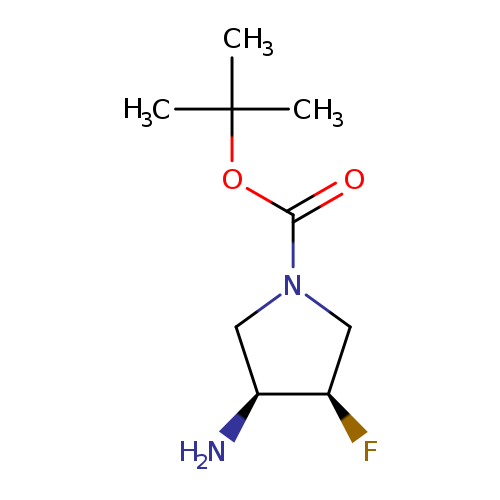1-Pyrrolidinecarboxylic acid, 3-amino-4-fluoro-, 1,1-dimethylethyl ester, (3S,4R)-