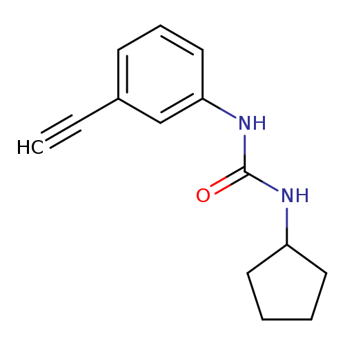 3-CYCLOPENTYL-1-(3-ETHYNYLPHENYL)UREA