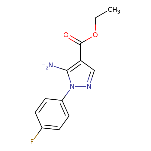 1H-Pyrazole-4-carboxylic acid, 5-amino-1-(4-fluorophenyl)-, ethyl ester