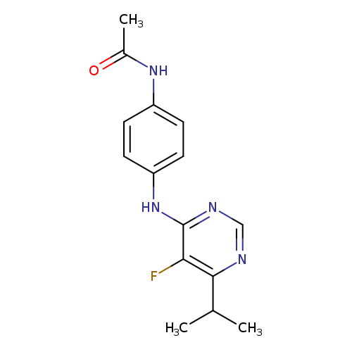 N-(4-{[5-fluoro-6-(propan-2-yl)pyrimidin-4-yl]amino}phenyl)acetamide