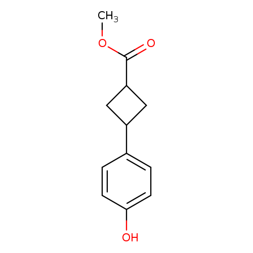 methyl 3-(4-hydroxyphenyl)cyclobutane-1-carboxylate