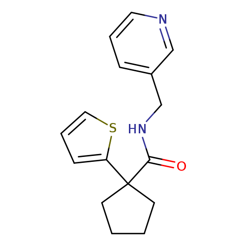 N-[(pyridin-3-yl)methyl]-1-(thiophen-2-yl)cyclopentane-1-carboxamide