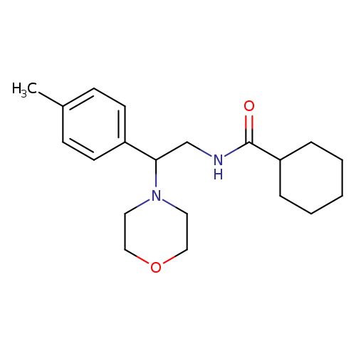 N-[2-(4-methylphenyl)-2-(morpholin-4-yl)ethyl]cyclohexanecarboxamide