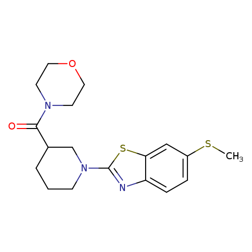 6-(methylsulfanyl)-2-[3-(morpholine-4-carbonyl)piperidin-1-yl]-1,3-benzothiazole
