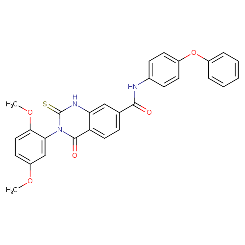 3-(2,5-dimethoxyphenyl)-4-oxo-N-(4-phenoxyphenyl)-2-sulfanylidene-1,2,3,4-tetrahydroquinazoline-7-carboxamide