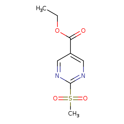 5-Pyrimidinecarboxylic acid, 2-(methylsulfonyl)-, ethyl ester
