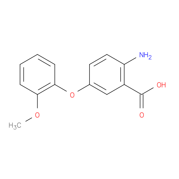 Benzoicacid, 2-amino-5-(2-methoxyphenoxy)-