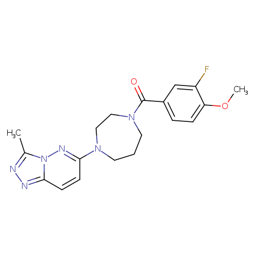 1-(3-fluoro-4-methoxybenzoyl)-4-{3-methyl-[1,2,4]triazolo[4,3-b]pyridazin-6-yl}-1,4-diazepane