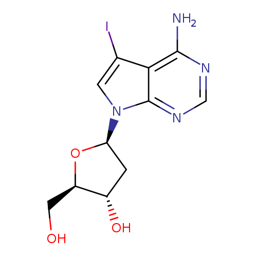 (2R,3S,5R)-5-(4-Amino-5-iodo-7H-pyrrolo[2,3-d]pyrimidin-7-yl)-2-(hydroxymethyl)tetrahydrofuran-3-ol