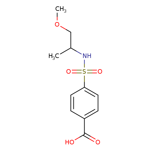 4-[(1-methoxypropan-2-yl)sulfamoyl]benzoic acid