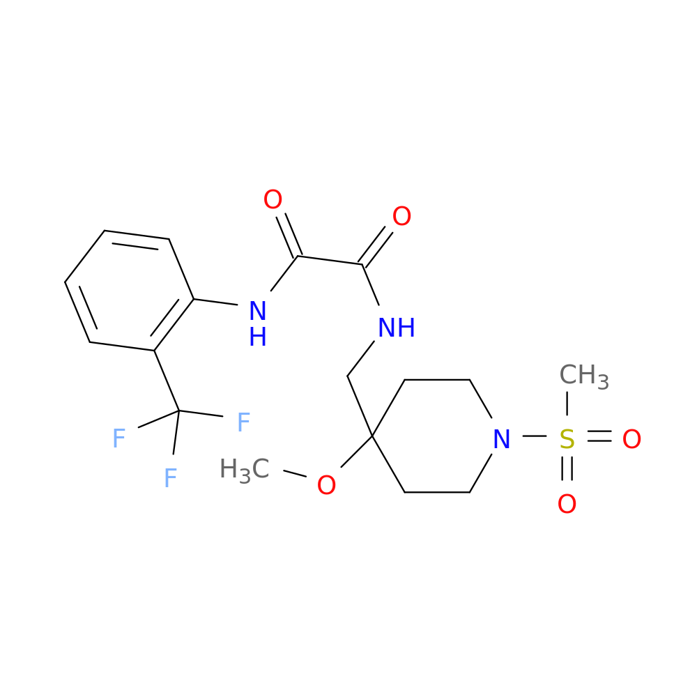 N-[(1-methanesulfonyl-4-methoxypiperidin-4-yl)methyl]-N'-[2-(trifluoromethyl)phenyl]ethanediamide