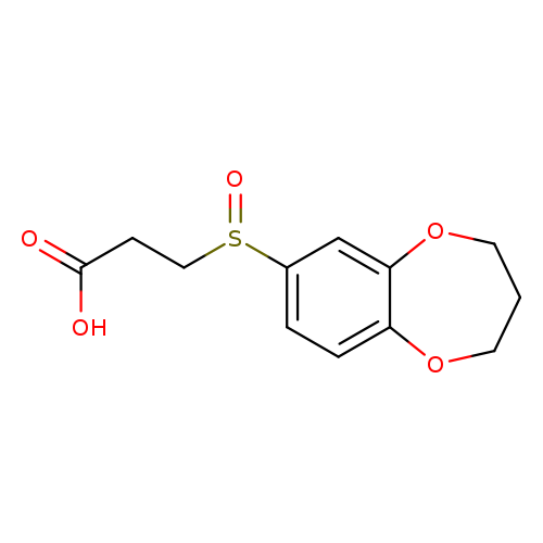 3-(3,4-dihydro-2H-1,5-benzodioxepine-7-sulfinyl)propanoic acid