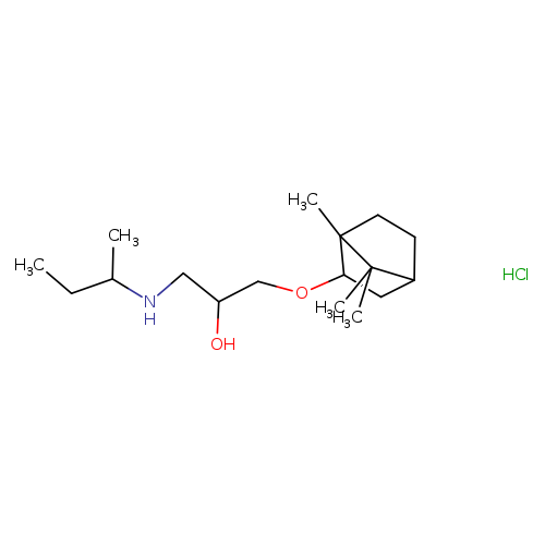 1-[(butan-2-yl)amino]-3-({1,7,7-trimethylbicyclo[2.2.1]heptan-2-yl}oxy)propan-2-ol hydrochloride