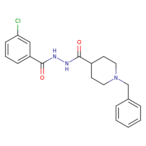 N'-(1-benzylpiperidine-4-carbonyl)-3-chlorobenzohydrazide