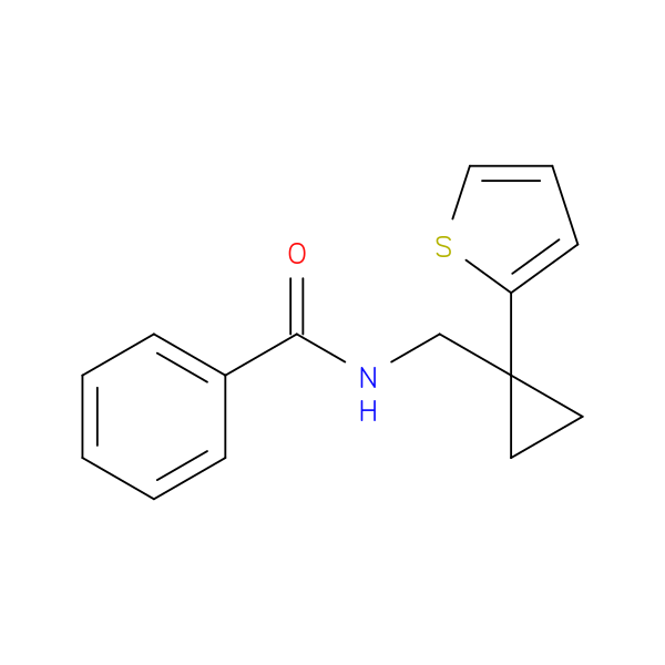 N-{[1-(thiophen-2-yl)cyclopropyl]methyl}benzamide