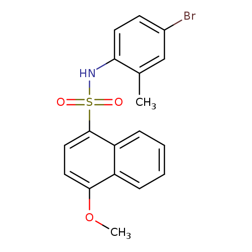 N-(4-bromo-2-methylphenyl)-4-methoxynaphthalene-1-sulfonamide