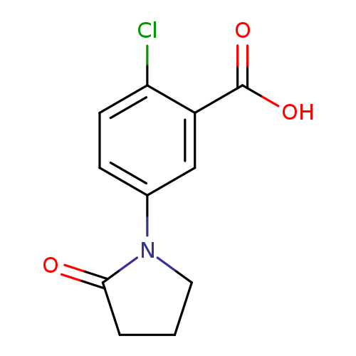 2-chloro-5-(2-oxopyrrolidin-1-yl)benzoic acid