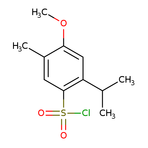 4-methoxy-5-methyl-2-(propan-2-yl)benzene-1-sulfonyl chloride