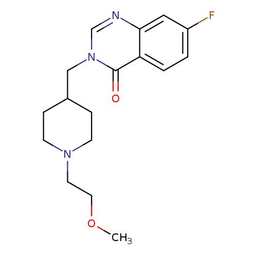 7-fluoro-3-{[1-(2-methoxyethyl)piperidin-4-yl]methyl}-3,4-dihydroquinazolin-4-one