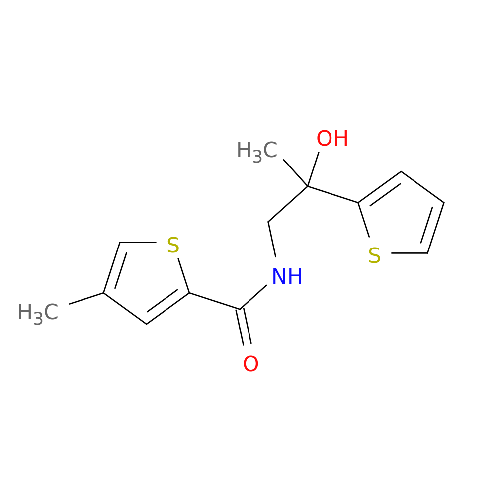 N-[2-hydroxy-2-(thiophen-2-yl)propyl]-4-methylthiophene-2-carboxamide