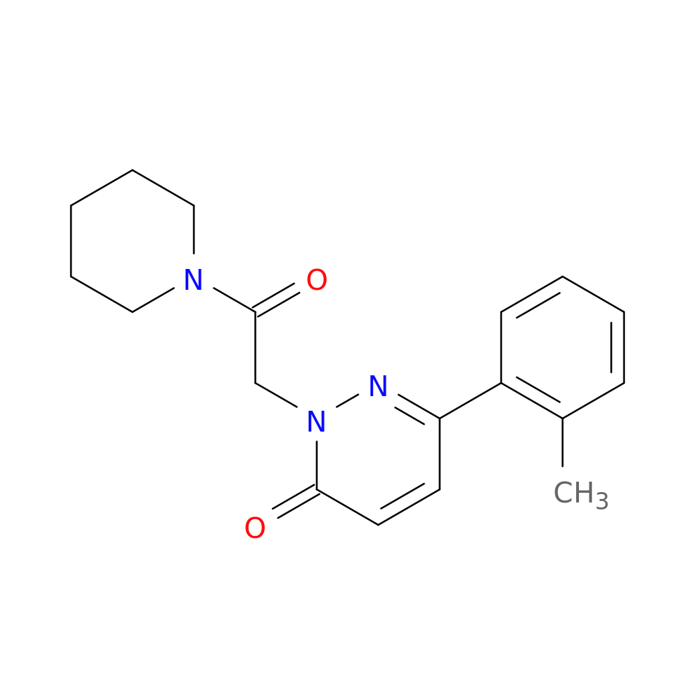 6-(2-methylphenyl)-2-[2-oxo-2-(piperidin-1-yl)ethyl]-2,3-dihydropyridazin-3-one