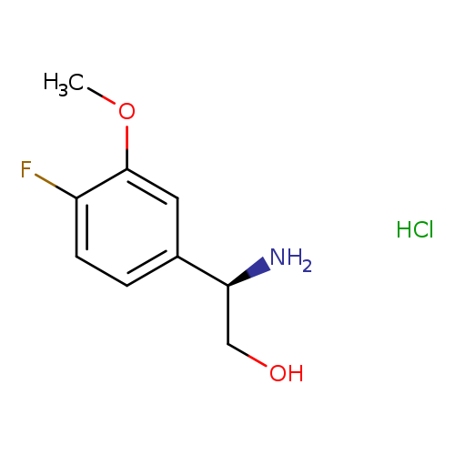 (R)-2-Amino-2-(4-fluoro-3-methoxyphenyl)ethan-1-olhydrochloride
